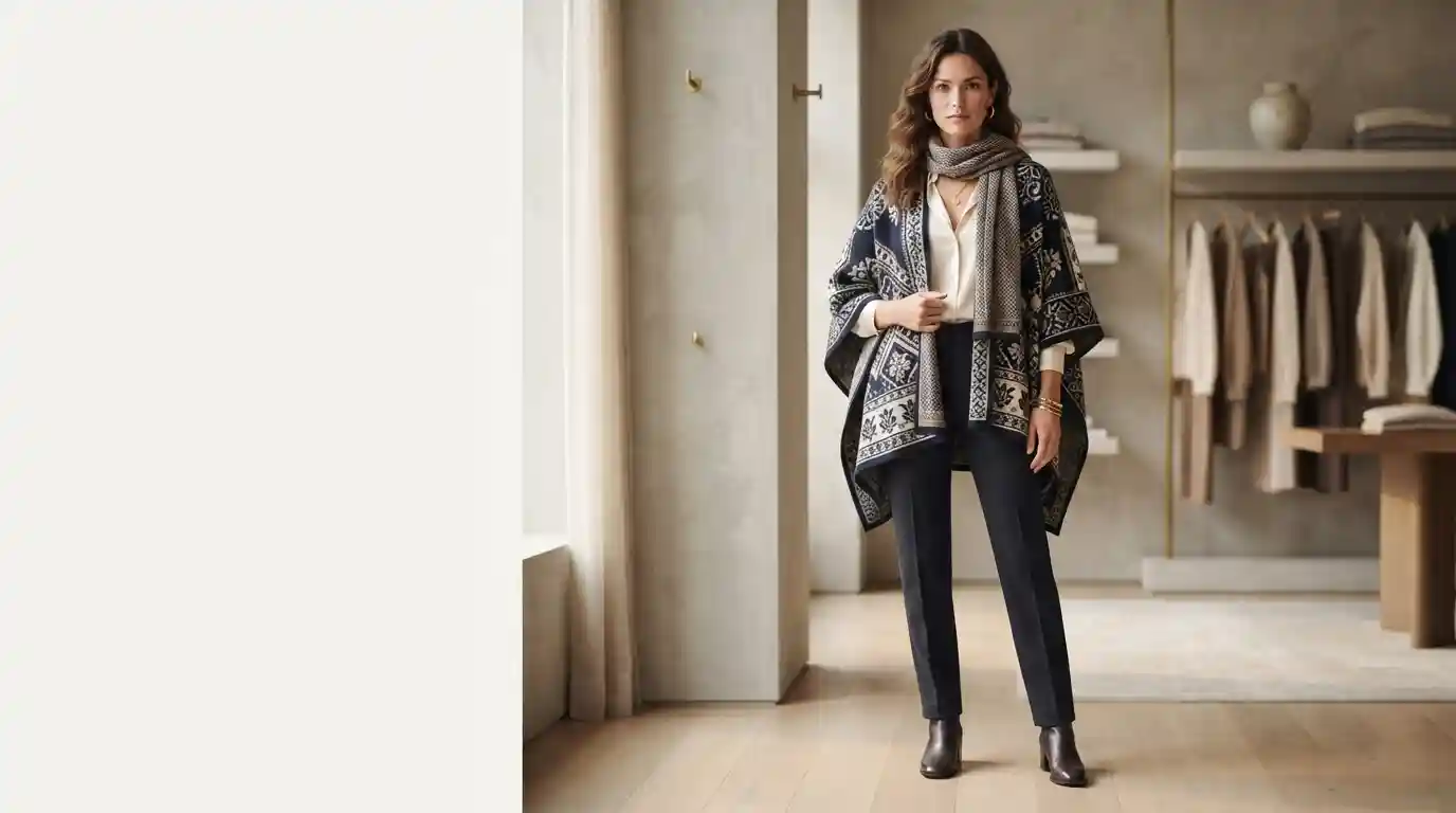 Elegant Fashion by Mirabeau inspired outfit with layered clothing and accessories