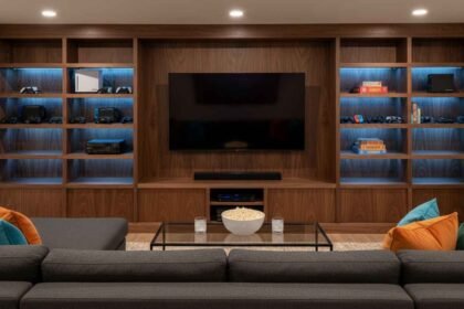 basement entertainment center ideas