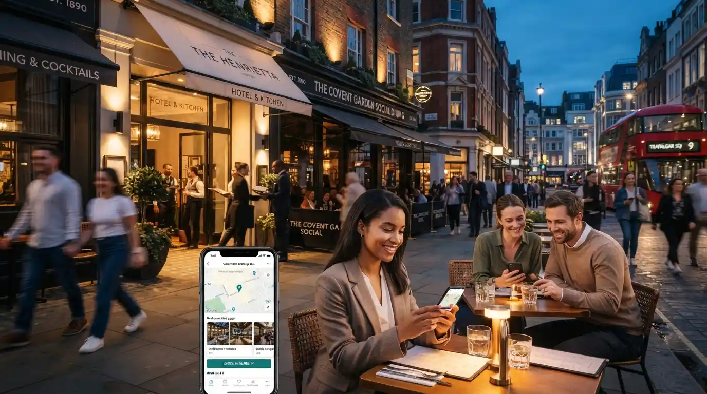 London hospitality businesses using digital marketing to connect with visitors and customers