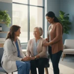 Compassionate doctors and nurses providing patient-centered care inside Iona Medical Clinic, symbolizing trust and a hopeful future.