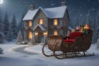 where is the first place santa visits