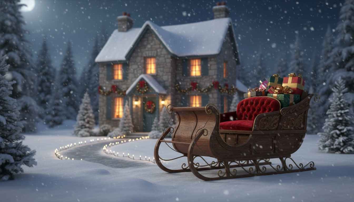 where is the first place santa visits