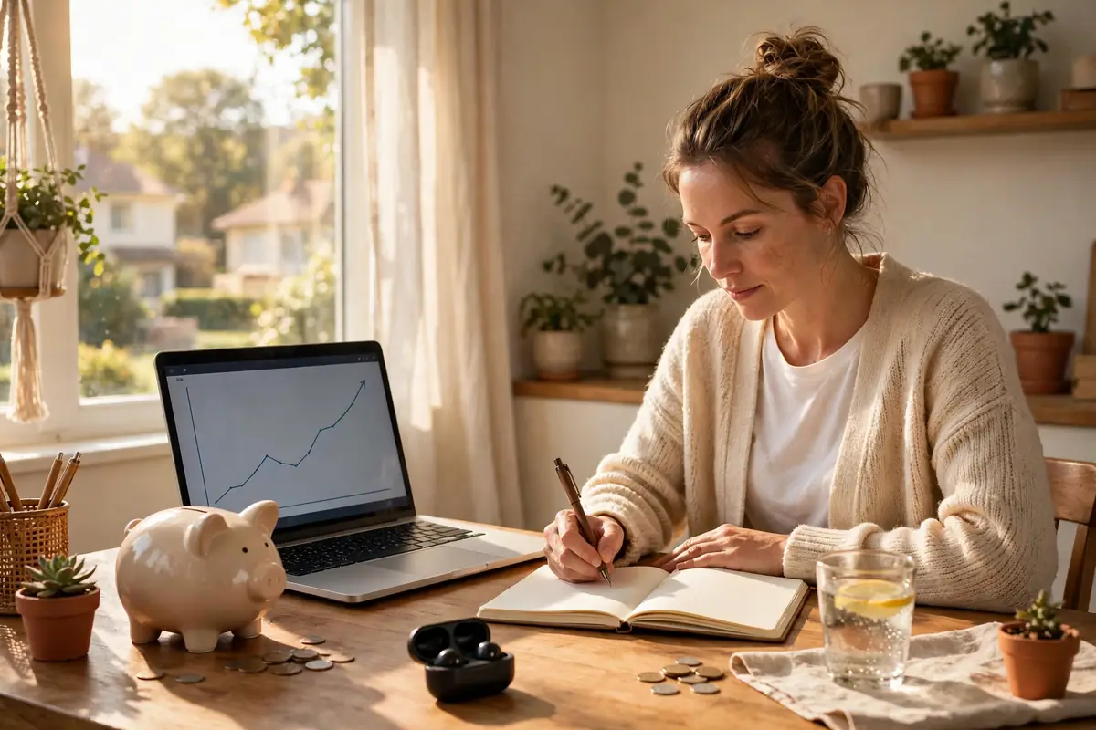 Solo 401(k) vs SEP IRA – freelancer planning retirement savings with investment charts
